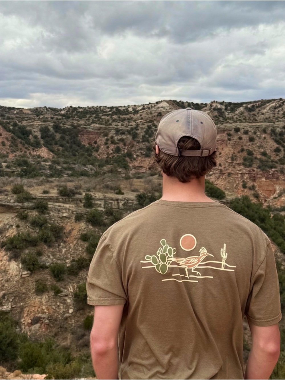 Poncho Outdoors THE DESERT RUN T-SHIRT Tee Men’s Roadrunner Cotton Large